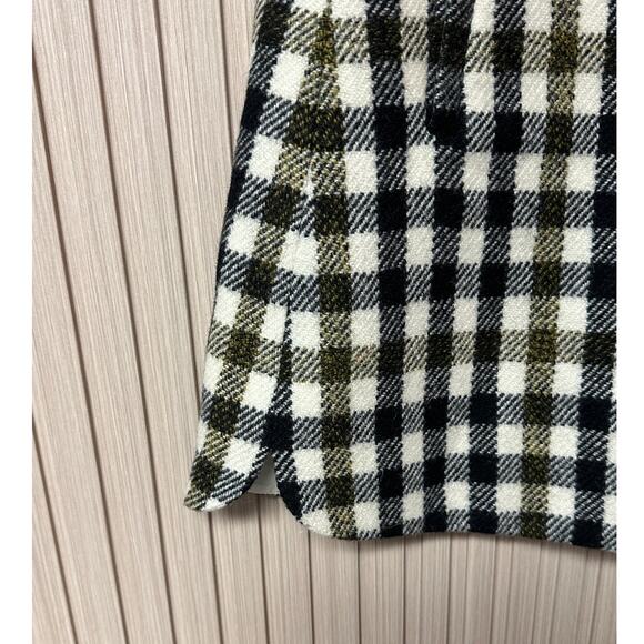 J.Crew Plaid Oxford Wool A-Line Mini Skirt Size 10 - Picture 8 of 9